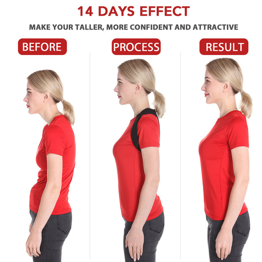 Posture Corrector for Men and Women, Comfortable Upper and Back Brace, Adjustable Back Support for Back, Shoulder and Neck